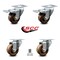 Service Caster 3 Inch High Temp Phenolic Wheel Swivel Top Plate Caster Total Lock Brakes, 2PK SCC-TTL20S314-PHRHT-2-S-2 - alternate 2